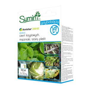 Amistar 250 SC 50 ml – preparat na Mączniaka, Szarą Pleśń i Czerń Krzyżowych – Sumin