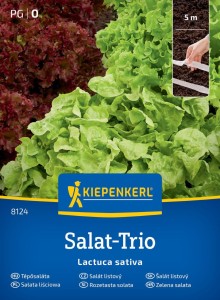 Trio sałat liściowych "Loka, Vili, Vizir" na taśmie nasiona - Kiepenkerl