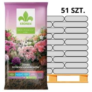 Ziemia do rodendronów, azalii, hortensji – 50 l (paleta 51 szt.) Kronen